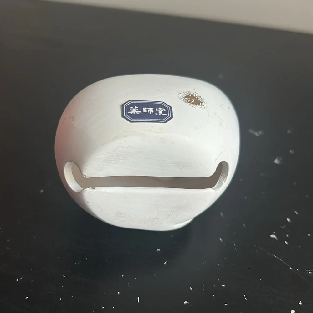 White Clay pottery Japanese Mouse Bell